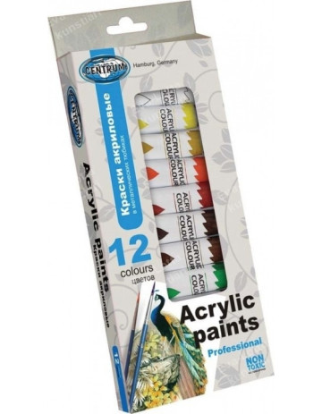 Centrum acrylic paints in a metal tube 12x12ml
