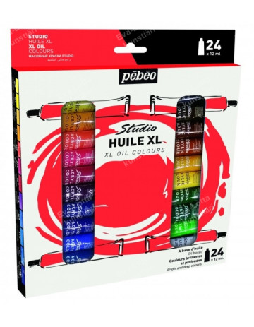 Pebeo Studio 24x12ml oil paints Set