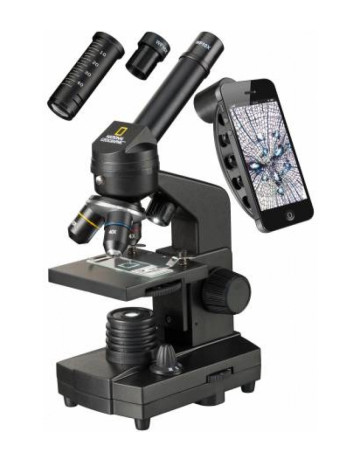 National Geographic Microscope 40X-1280X with experimental kit and smartphone holder